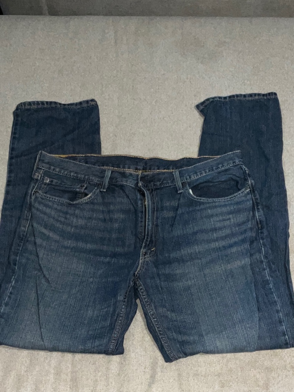 Levi's Men's Dark Blue Straight Jeans
